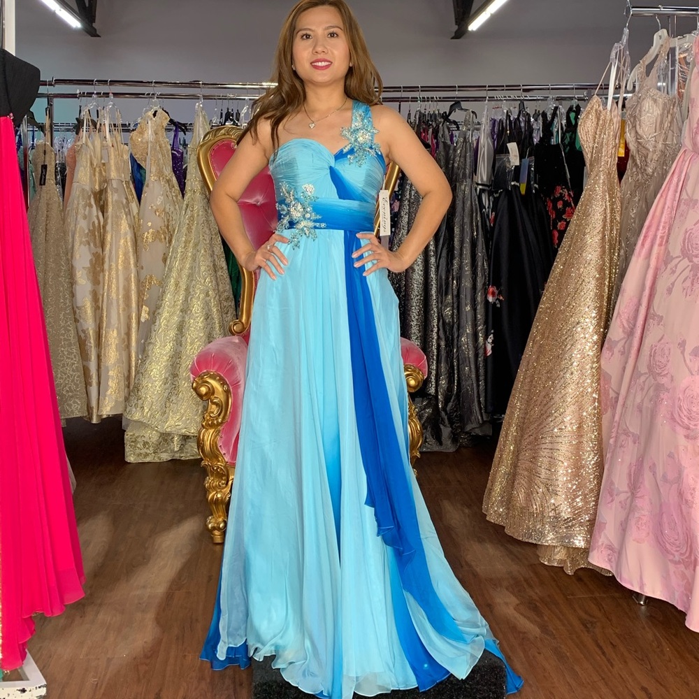 One shoulder Madison James Prom dress